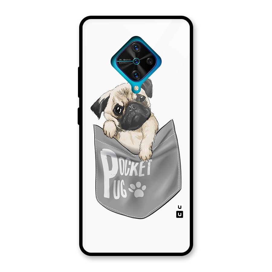 Pocket Pug Glass Back Case for Vivo S1 Pro