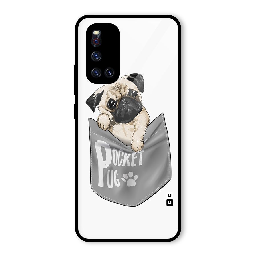 Pocket Pug Glass Back Case for Vivo V19