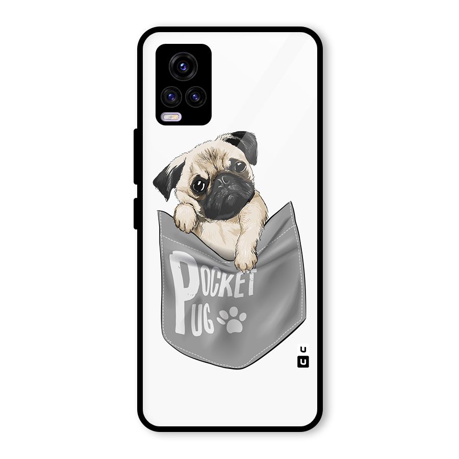 Pocket Pug Glass Back Case for Vivo V20