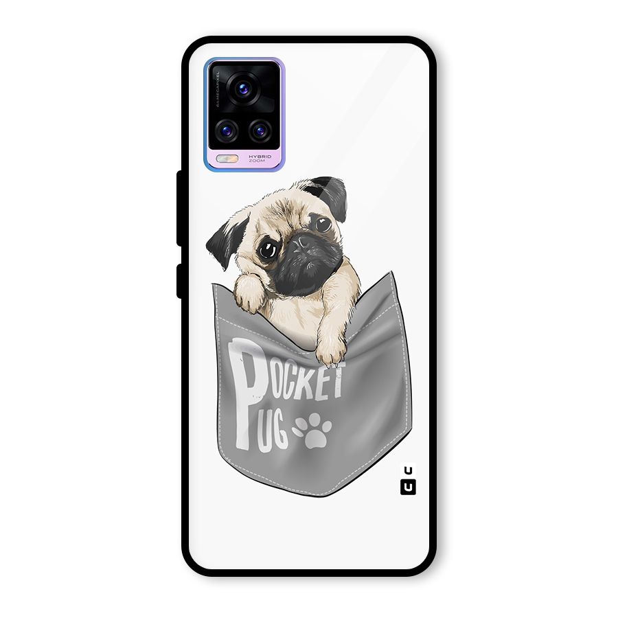 Pocket Pug Glass Back Case for Vivo V20 Pro