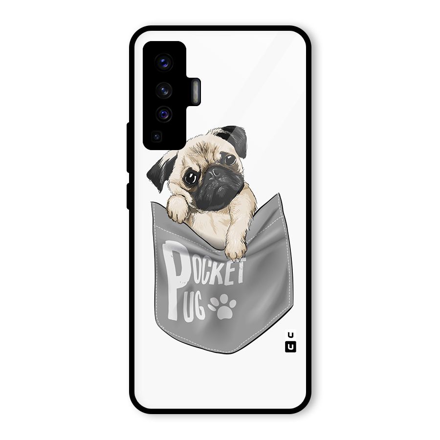 Pocket Pug Glass Back Case for Vivo X50