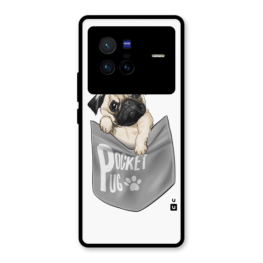 Pocket Pug Glass Back Case for Vivo X80