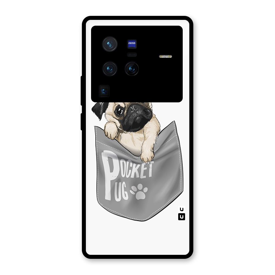 Pocket Pug Glass Back Case for Vivo X80 Pro