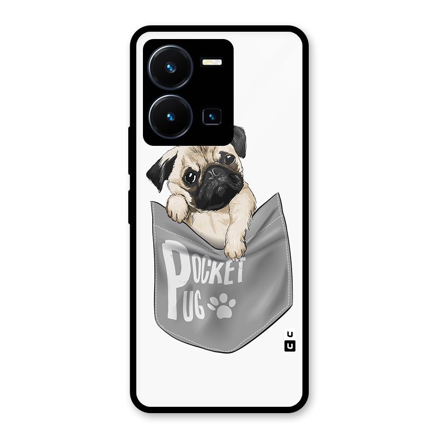 Pocket Pug Glass Back Case for Vivo Y35