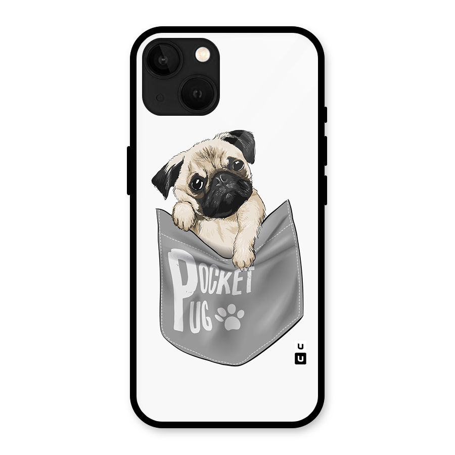Pocket Pug Glass Back Case for iPhone 13