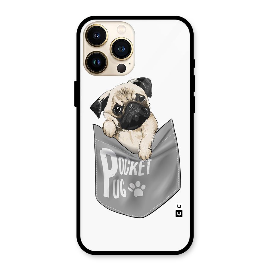 Pocket Pug Glass Back Case for iPhone 13 Pro Max