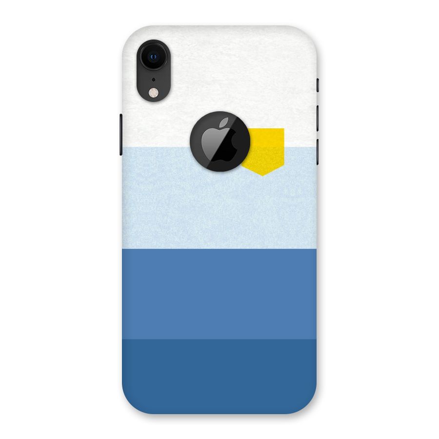Pocket Stripes. Back Case for iPhone XR Logo Cut