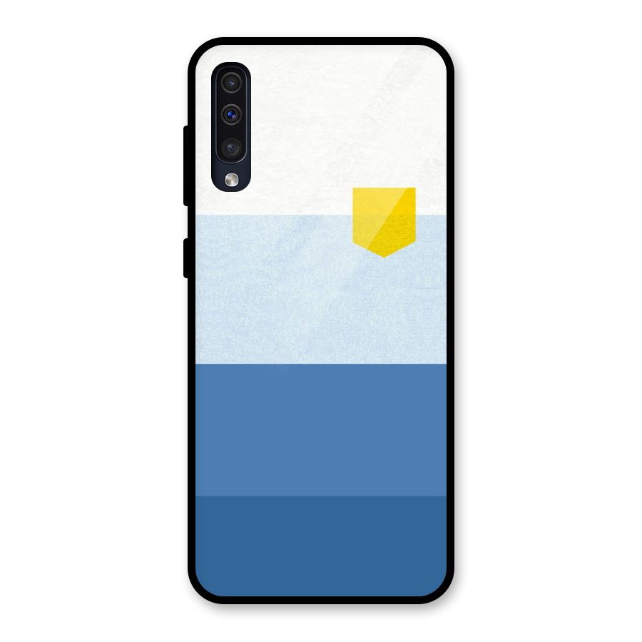Pocket Stripes. Glass Back Case for Galaxy A50