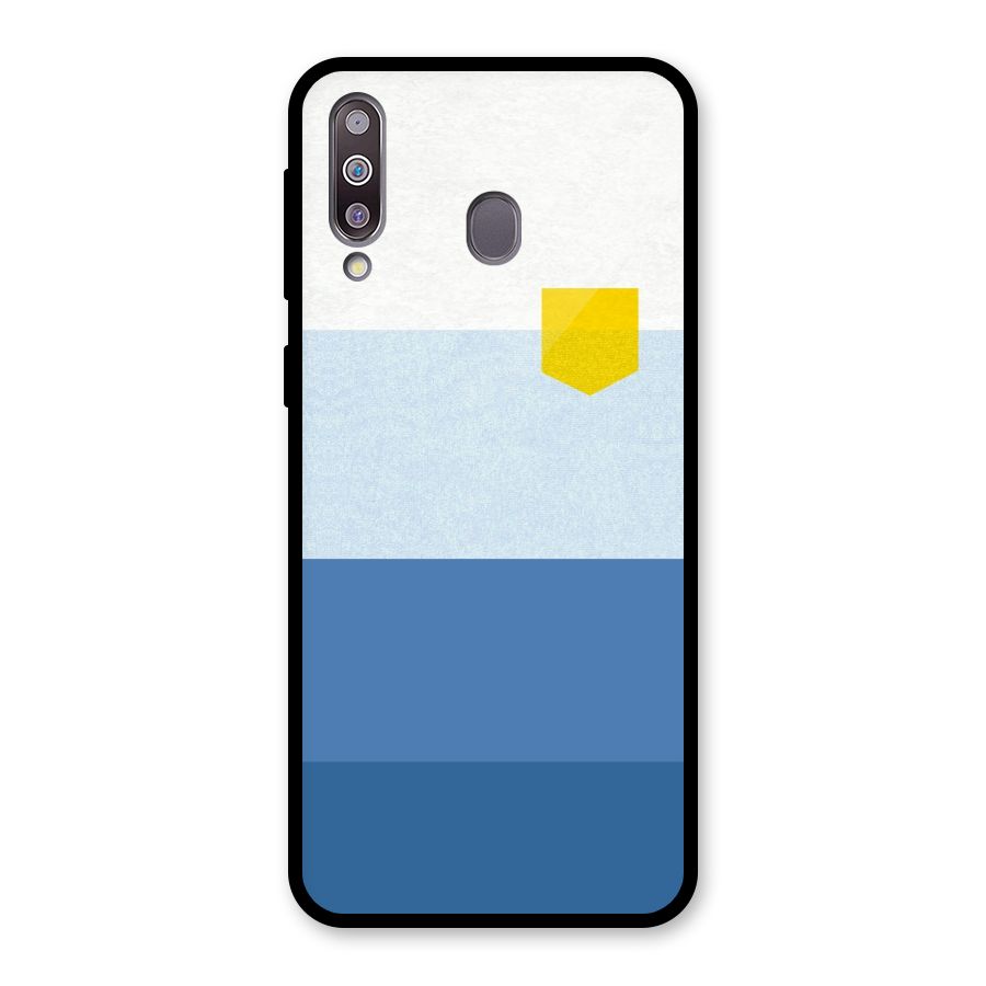 Pocket Stripes. Glass Back Case for Galaxy M30