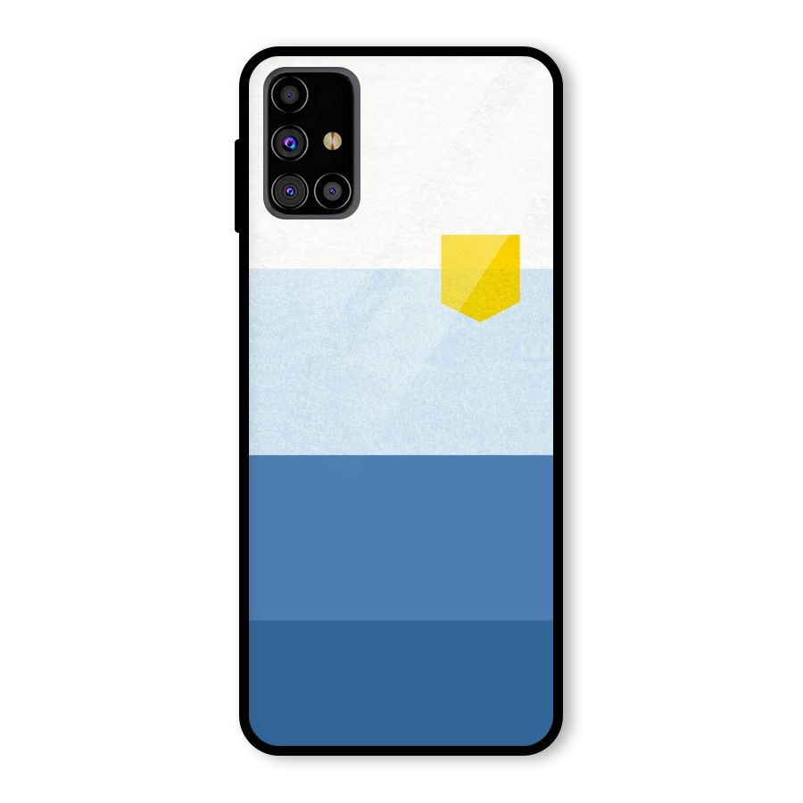 Pocket Stripes. Glass Back Case for Galaxy M31s
