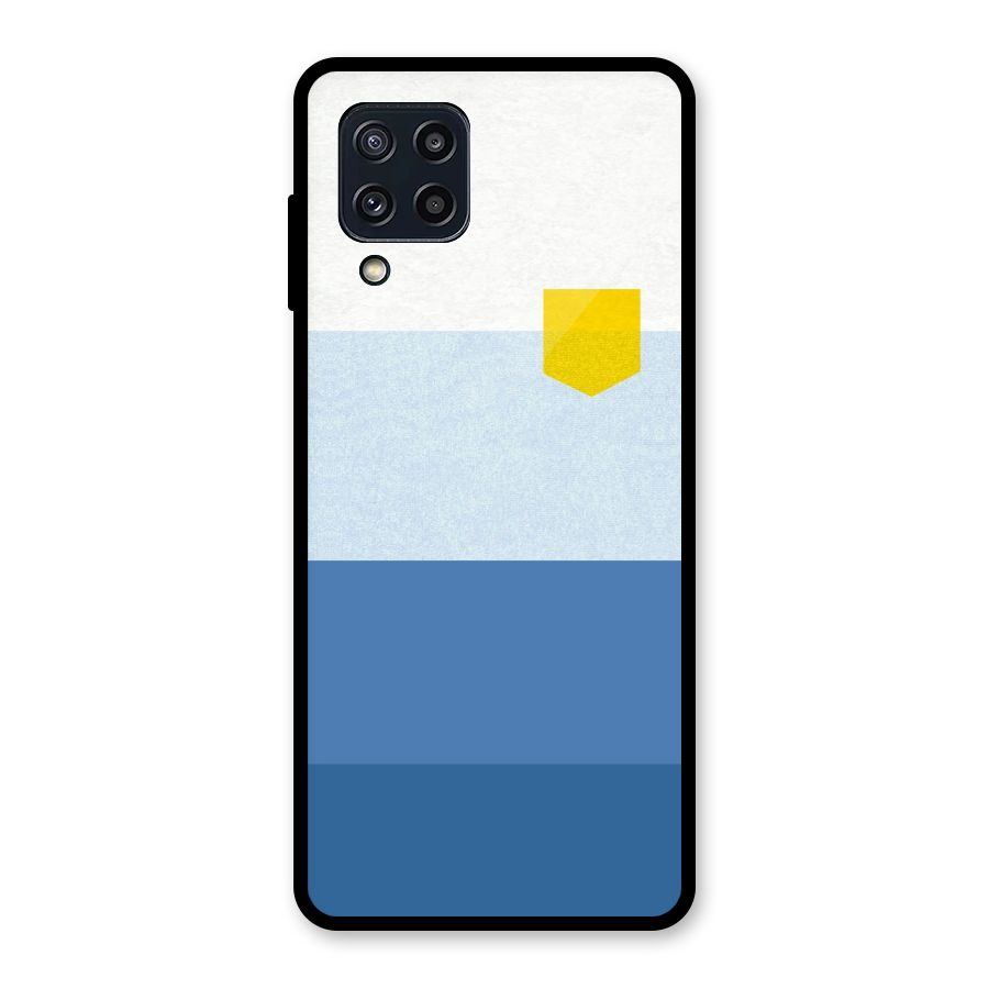 Pocket Stripes. Glass Back Case for Galaxy M32
