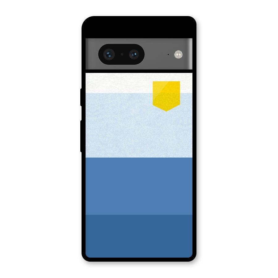 Pocket Stripes. Glass Back Case for Google Pixel 7