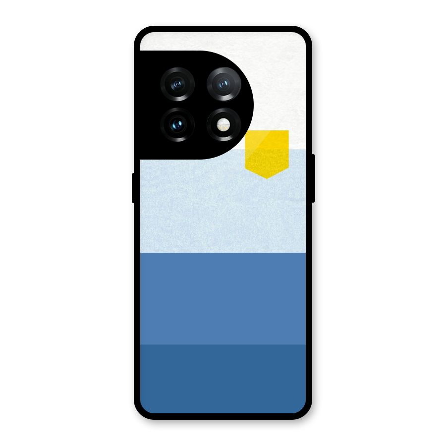 Pocket Stripes. Glass Back Case for OnePlus 11