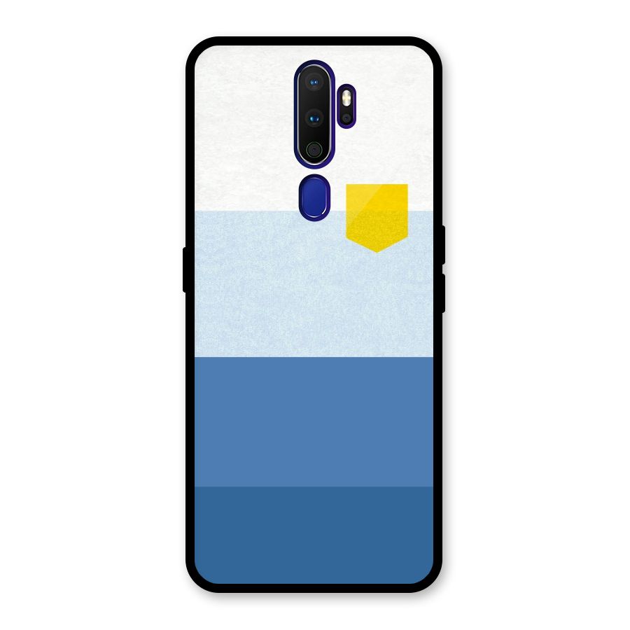 Pocket Stripes. Glass Back Case for Oppo A9 (2020)