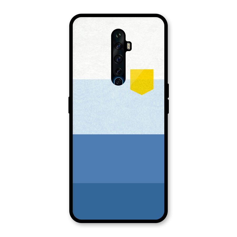 Pocket Stripes. Glass Back Case for Oppo Reno2 F