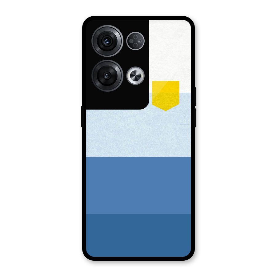 Pocket Stripes. Glass Back Case for Oppo Reno8 Pro 5G