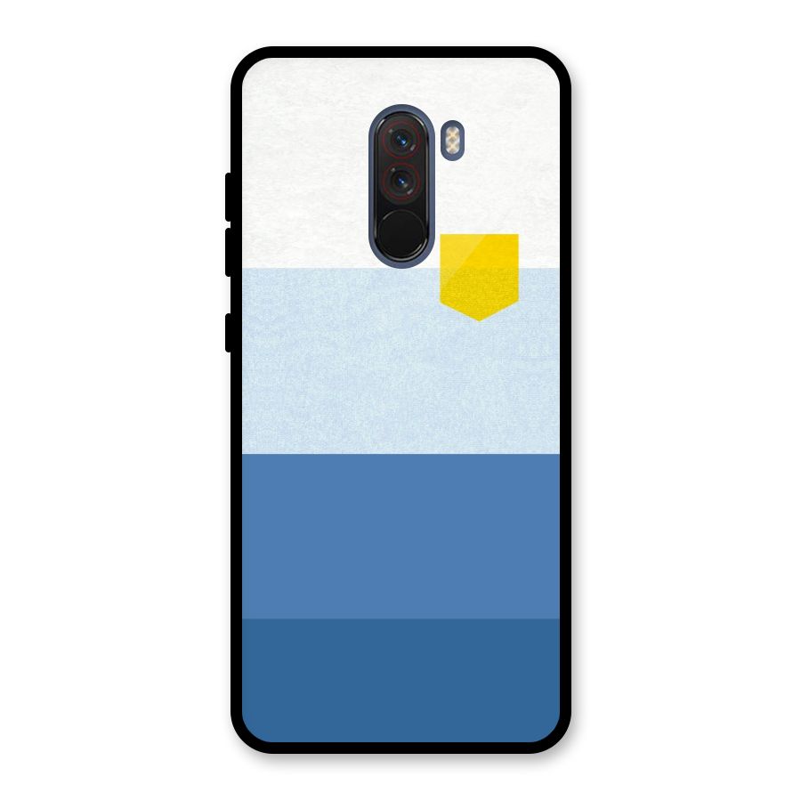 Pocket Stripes. Glass Back Case for Poco F1