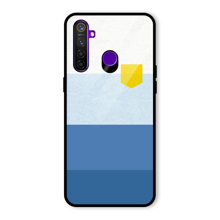 Pocket Stripes. Glass Back Case for Realme 5 Pro