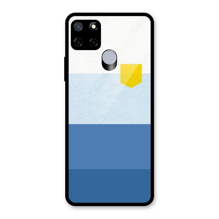 Pocket Stripes. Glass Back Case for Realme Narzo 20