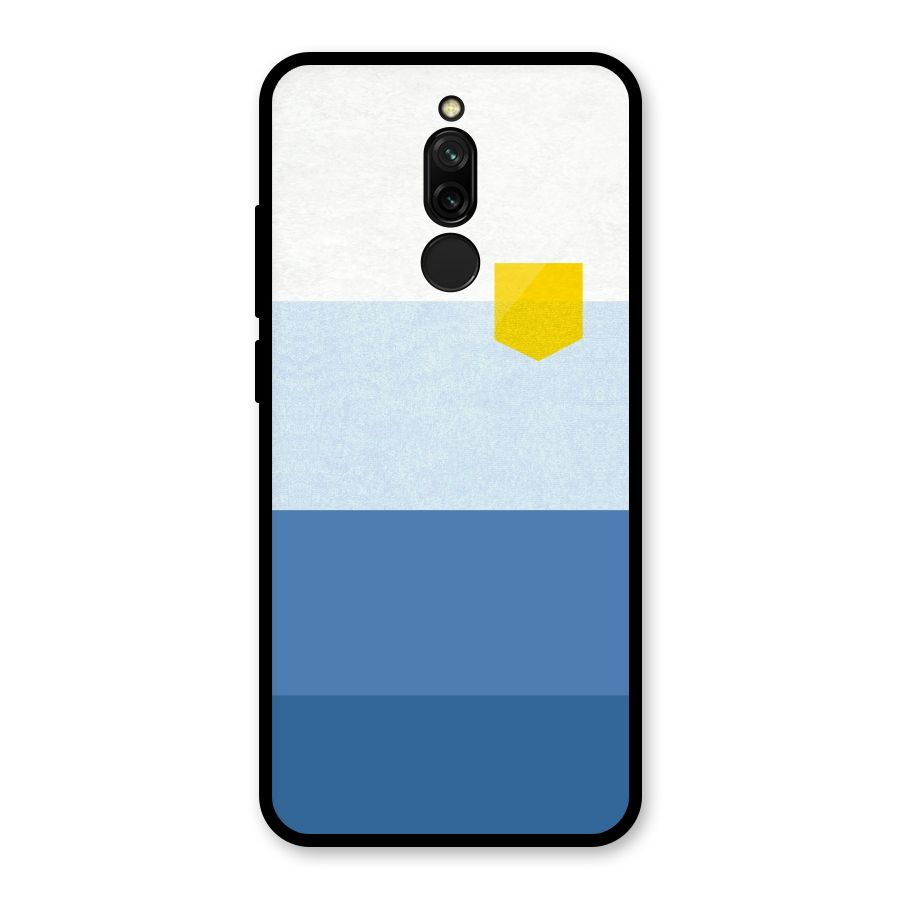 Pocket Stripes. Glass Back Case for Redmi 8