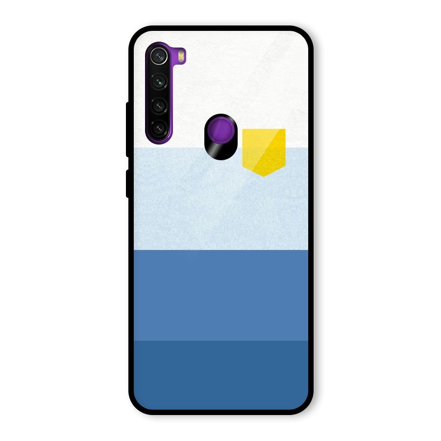 Pocket Stripes. Glass Back Case for Redmi Note 8