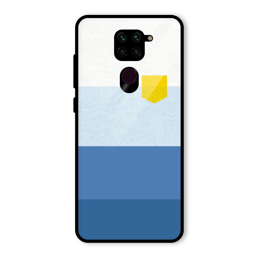 Pocket Stripes. Glass Back Case for Redmi Note 9