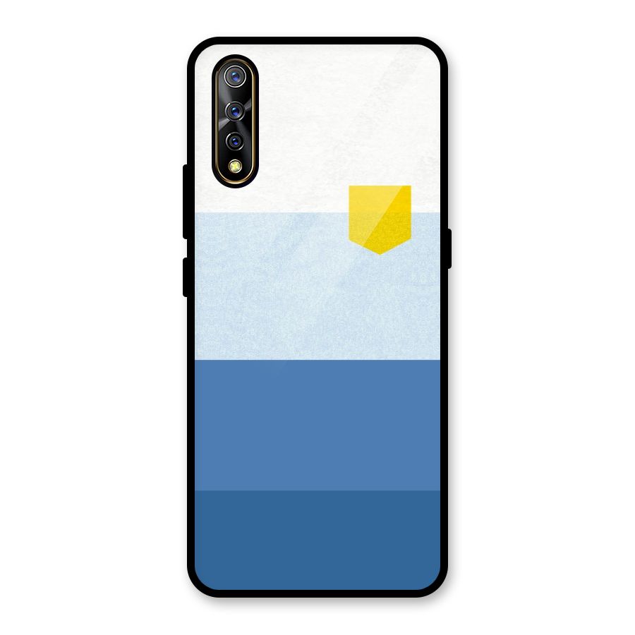 Pocket Stripes. Glass Back Case for Vivo S1
