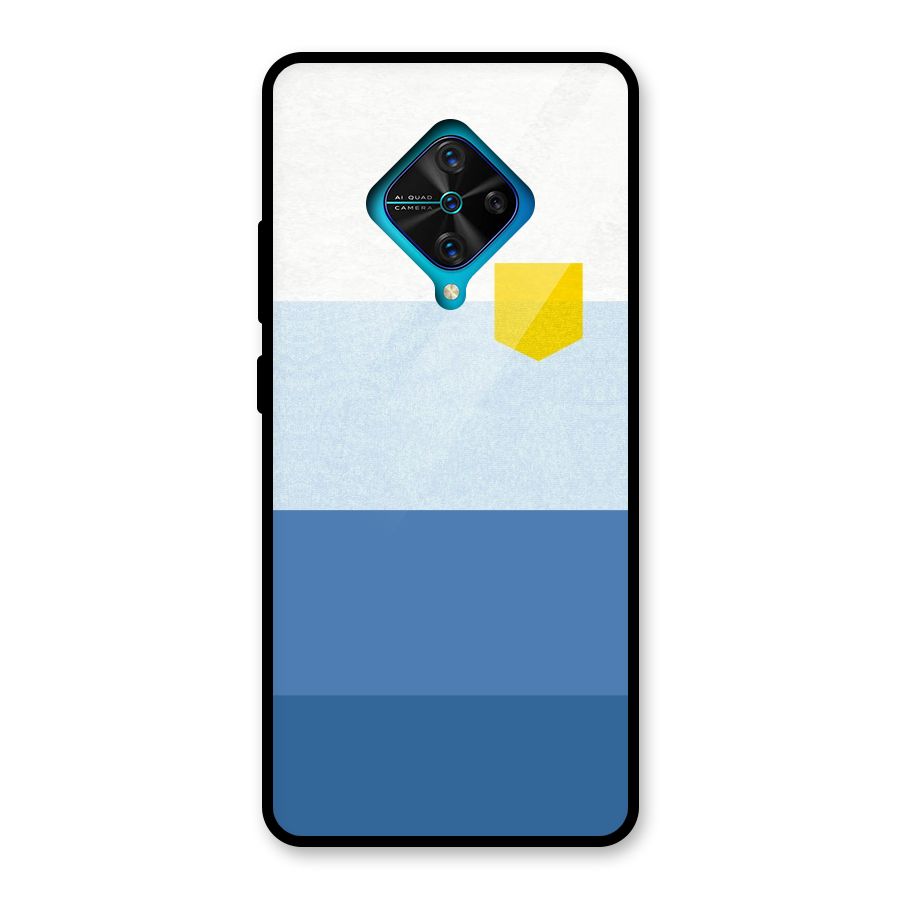 Pocket Stripes. Glass Back Case for Vivo S1 Pro