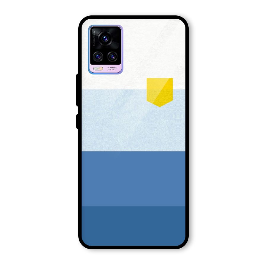 Pocket Stripes. Glass Back Case for Vivo V20 Pro