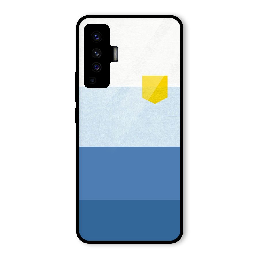 Pocket Stripes. Glass Back Case for Vivo X50