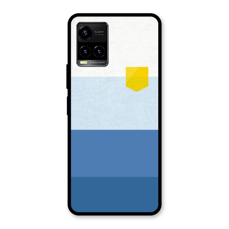 Pocket Stripes. Glass Back Case for Vivo Y21A