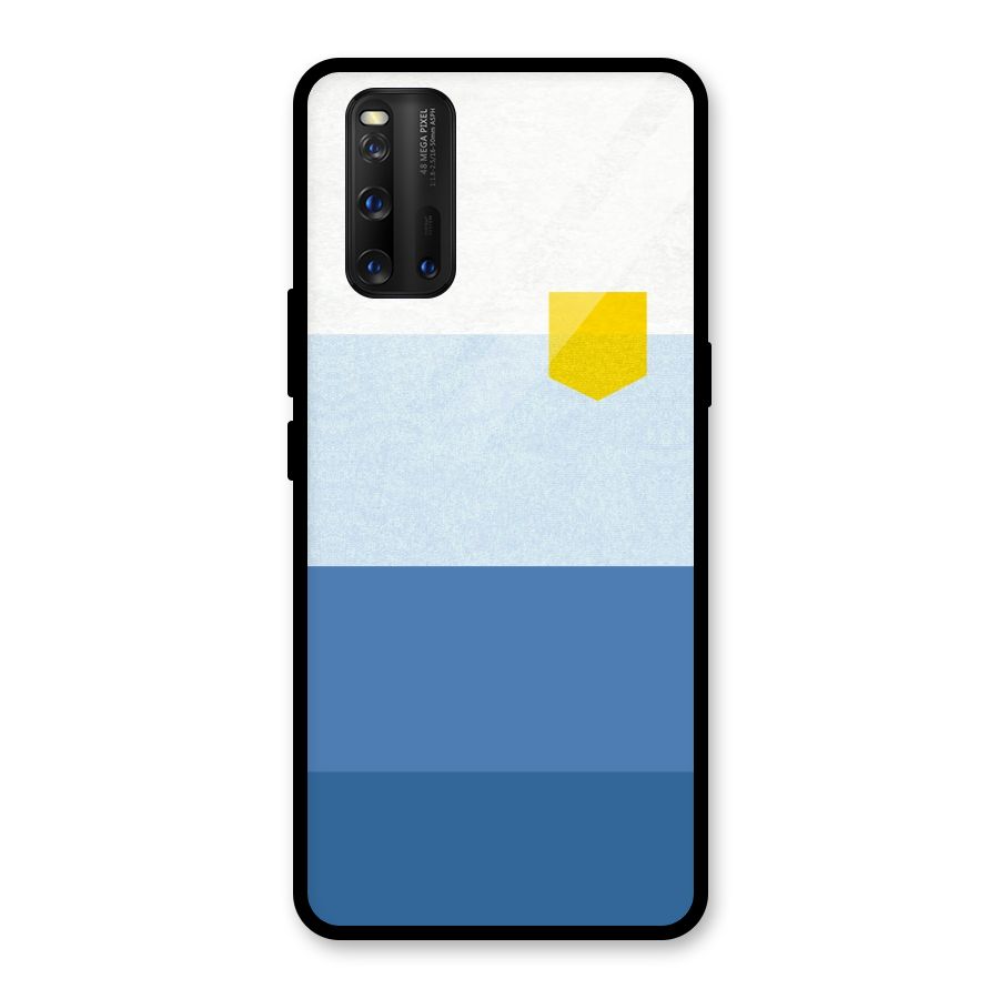Pocket Stripes. Glass Back Case for Vivo iQOO 3