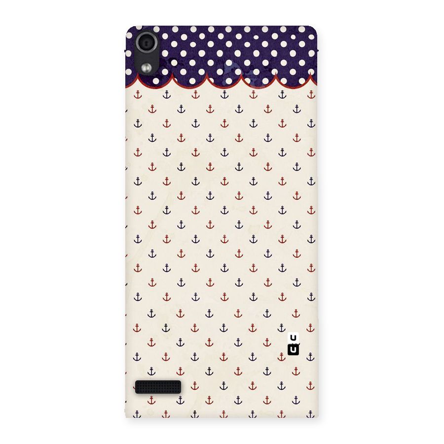 Polka Anchor Back Case for Ascend P6