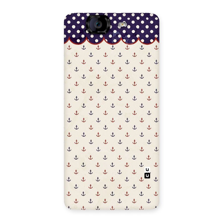 Polka Anchor Back Case for Canvas Knight A350
