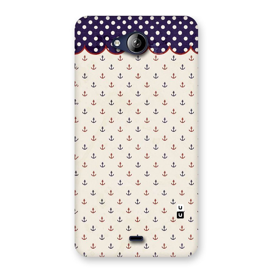 Polka Anchor Back Case for Canvas Play Q355