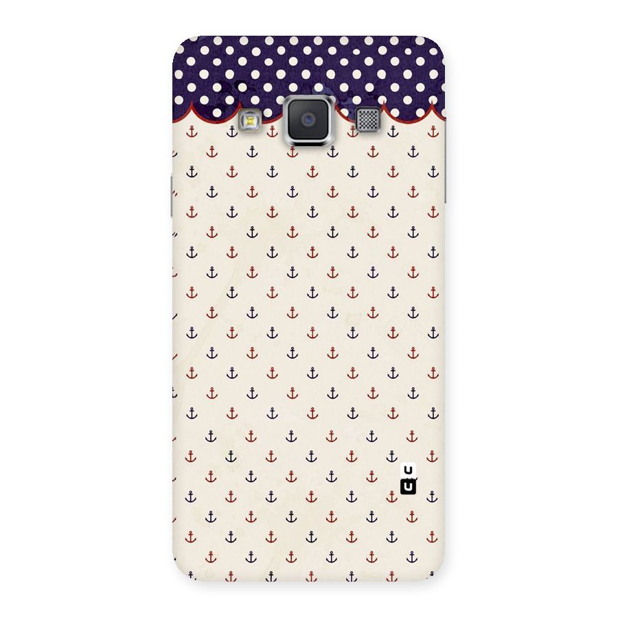 Polka Anchor Back Case for Galaxy A3