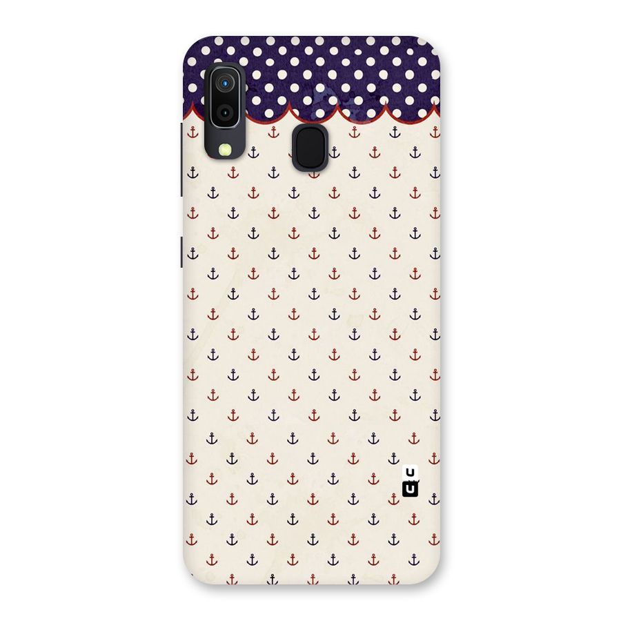 Polka Anchor Back Case for Galaxy A30