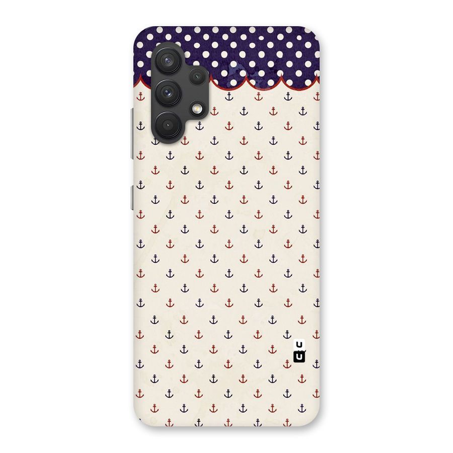 Polka Anchor Back Case for Galaxy A32