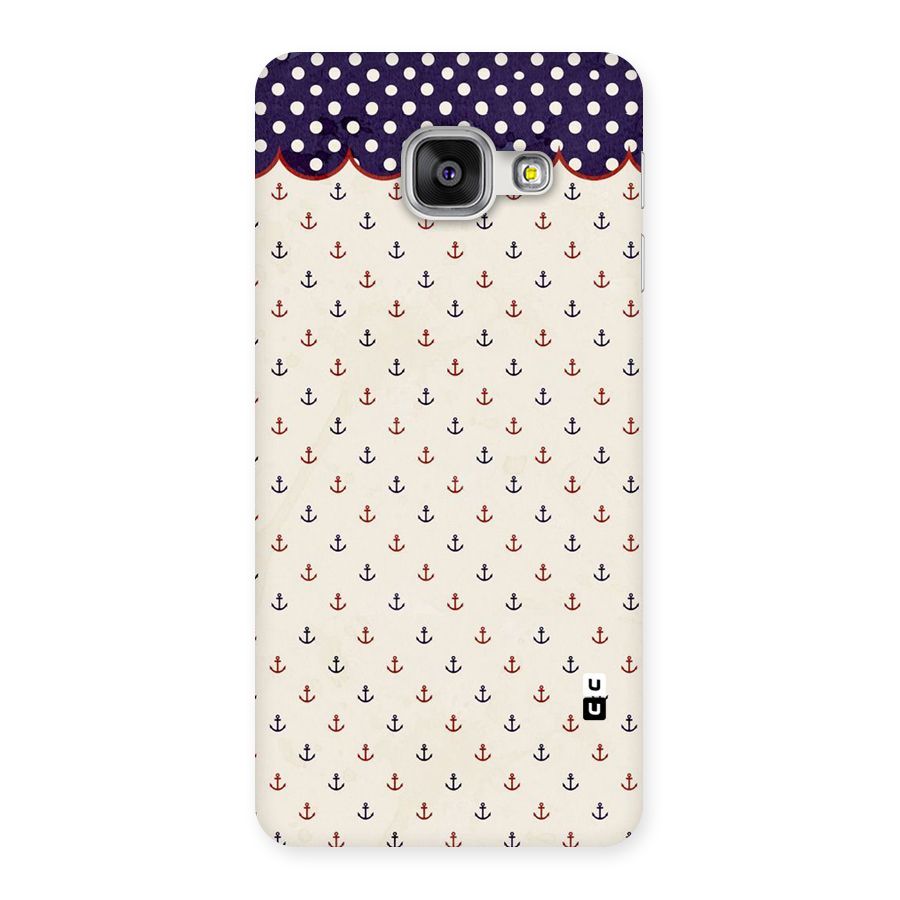 Polka Anchor Back Case for Galaxy A3 2016