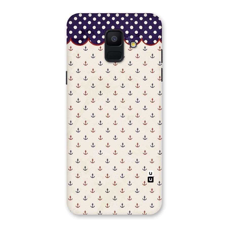 Polka Anchor Back Case for Galaxy A6 (2018)