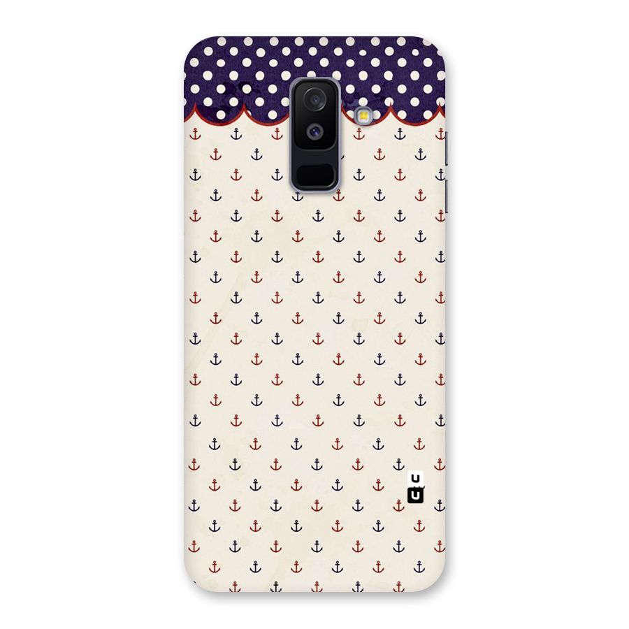 Polka Anchor Back Case for Galaxy A6 Plus