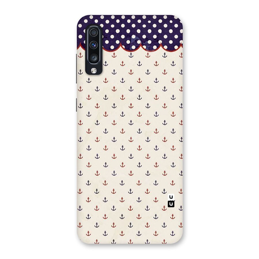 Polka Anchor Back Case for Galaxy A70