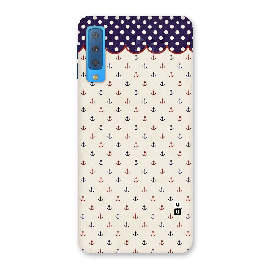 Polka Anchor Back Case for Galaxy A7 (2018)