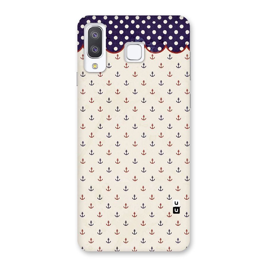 Polka Anchor Back Case for Galaxy A8 Star