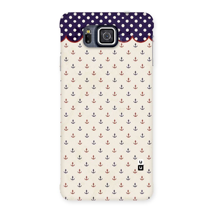 Polka Anchor Back Case for Galaxy Alpha
