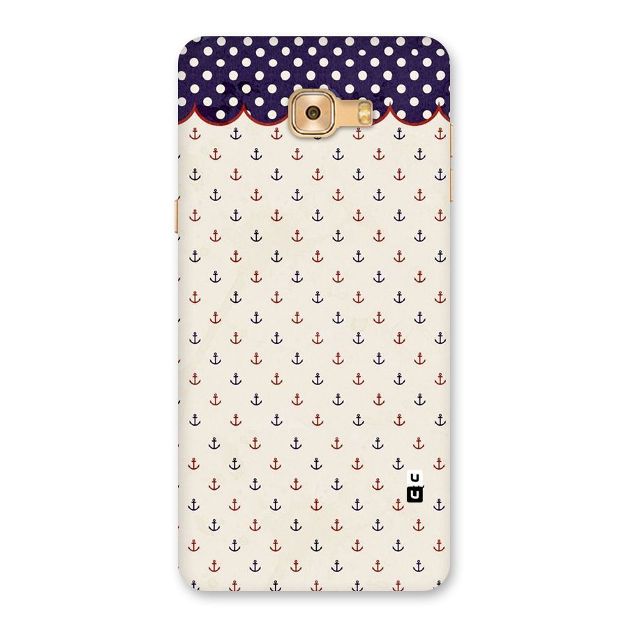 Polka Anchor Back Case for Galaxy C9 Pro