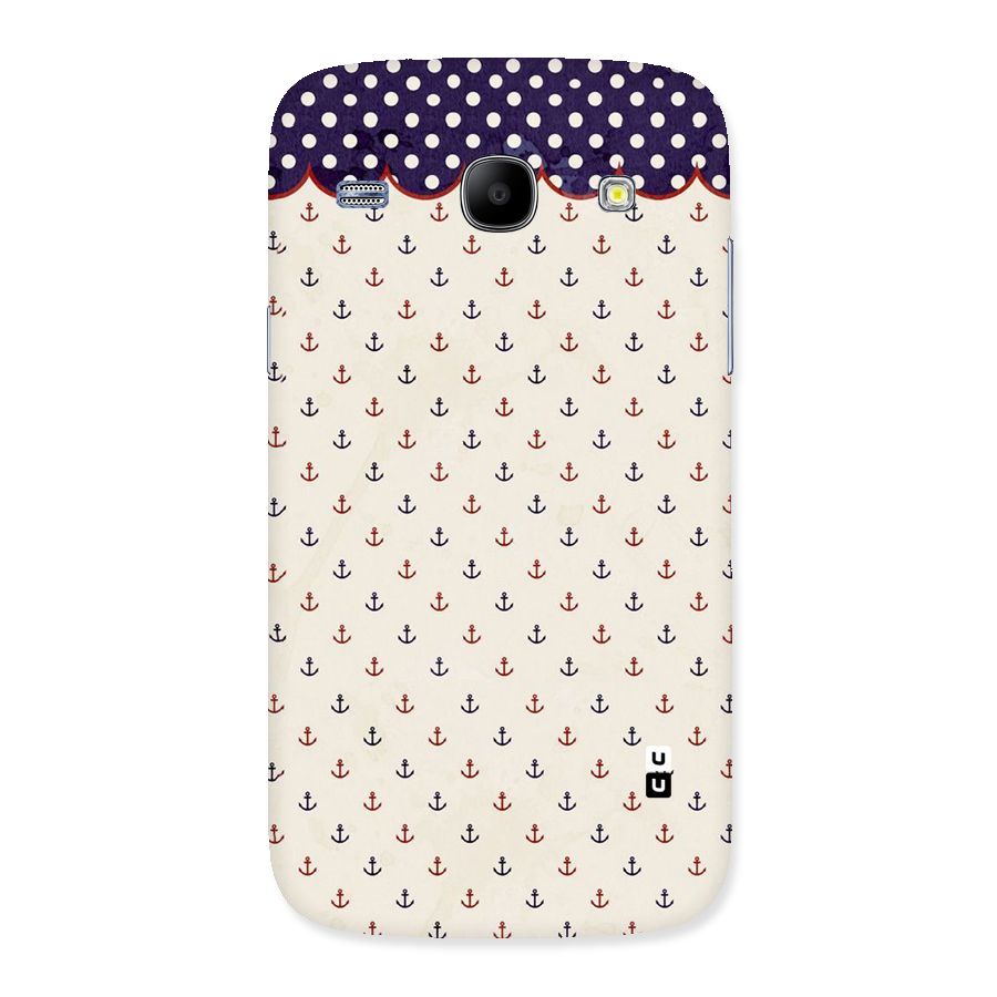 Polka Anchor Back Case for Galaxy Core