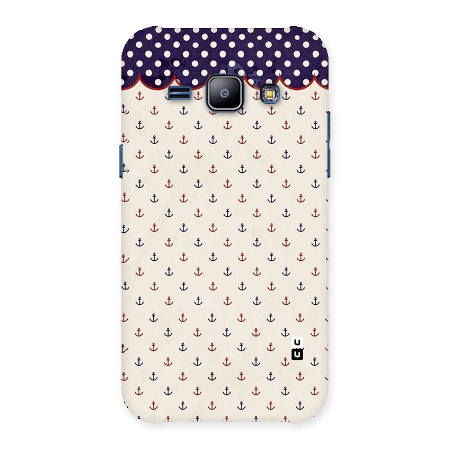 Polka Anchor Back Case for Galaxy J1