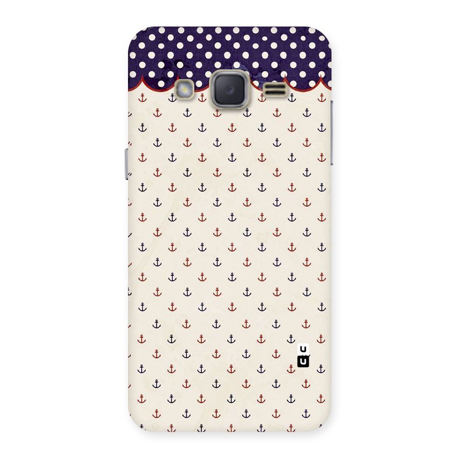 Polka Anchor Back Case for Galaxy J2
