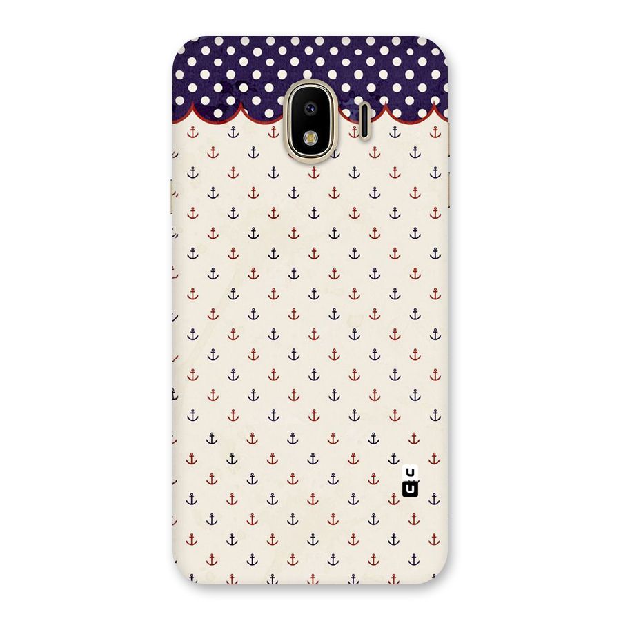 Polka Anchor Back Case for Galaxy J4